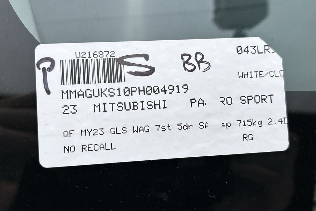 2023 Mitsubishi Pajero Sport GLS QF