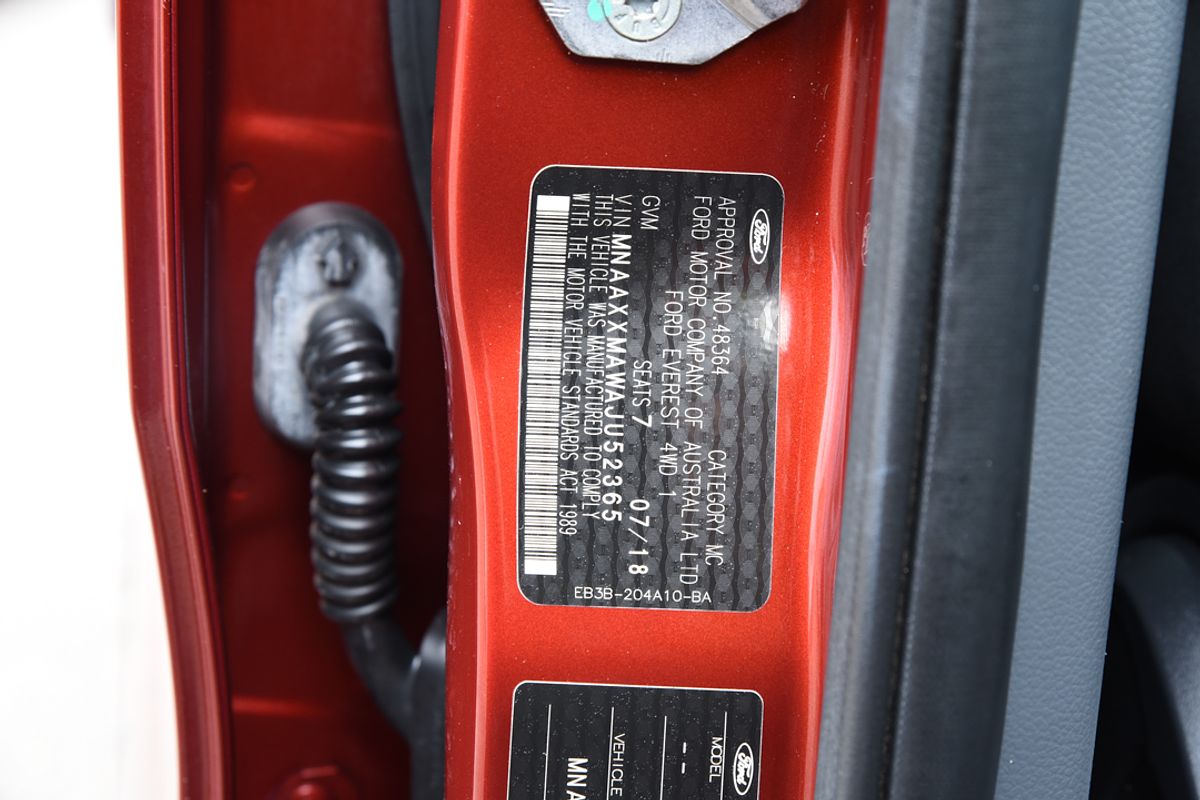 2018 Ford Everest Trend UA 3.2L