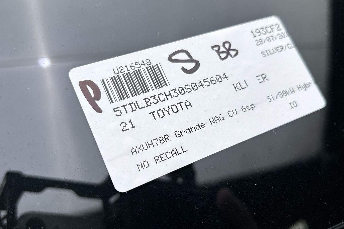 2021 Toyota Kluger Grande AXUH78R