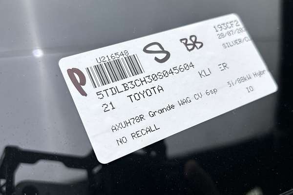 2021 Toyota Kluger Grande AXUH78R