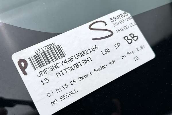 2015 Mitsubishi Lancer ES Sport CJ