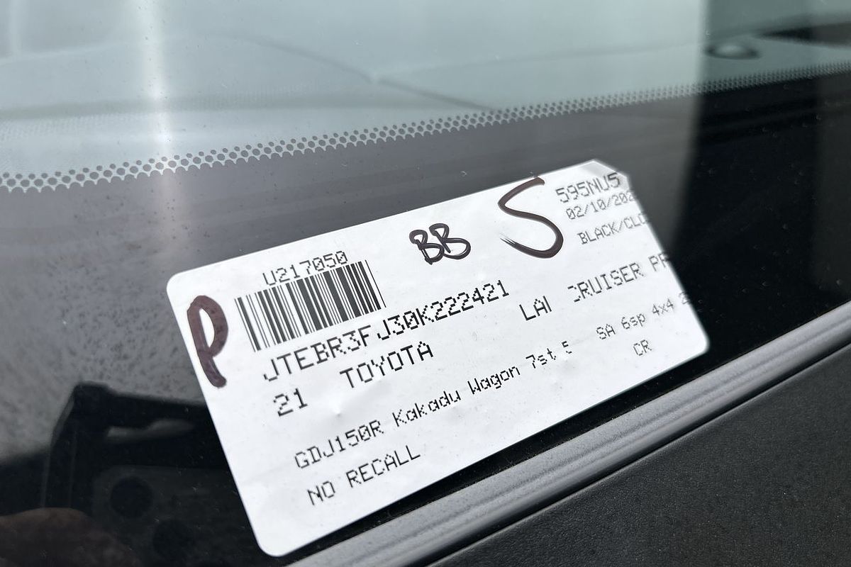 2021 Toyota Landcruiser Prado Kakadu GDJ150R