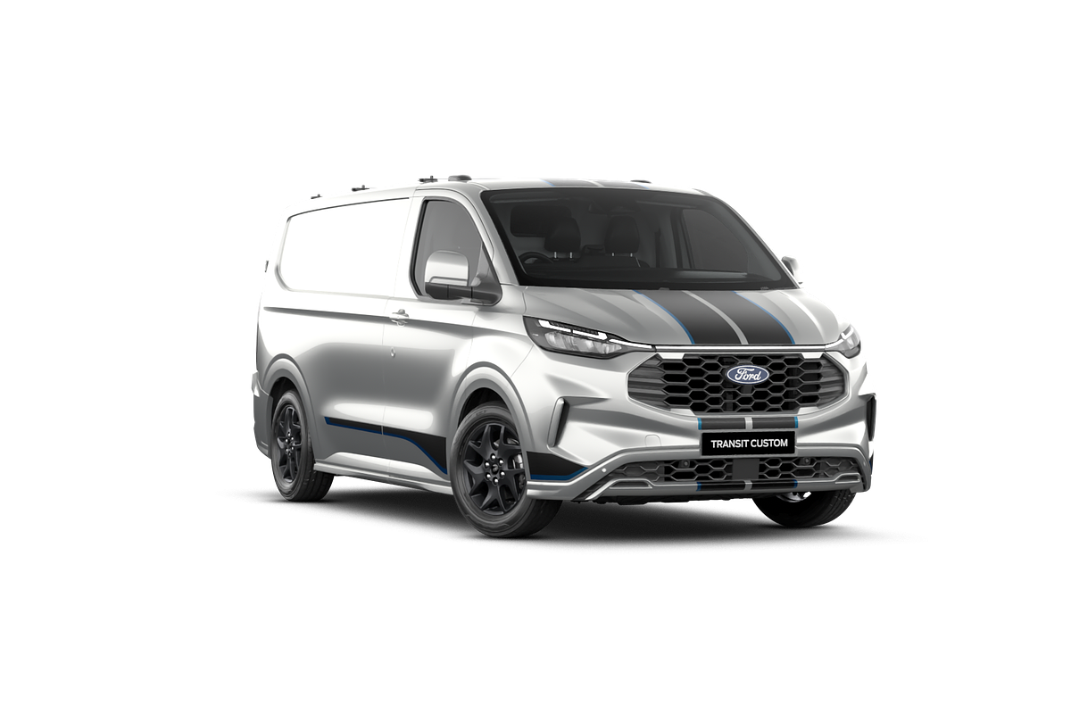 SOLD 2025 Ford Transit Custom Sport SWB in MOONDUST SILVER New