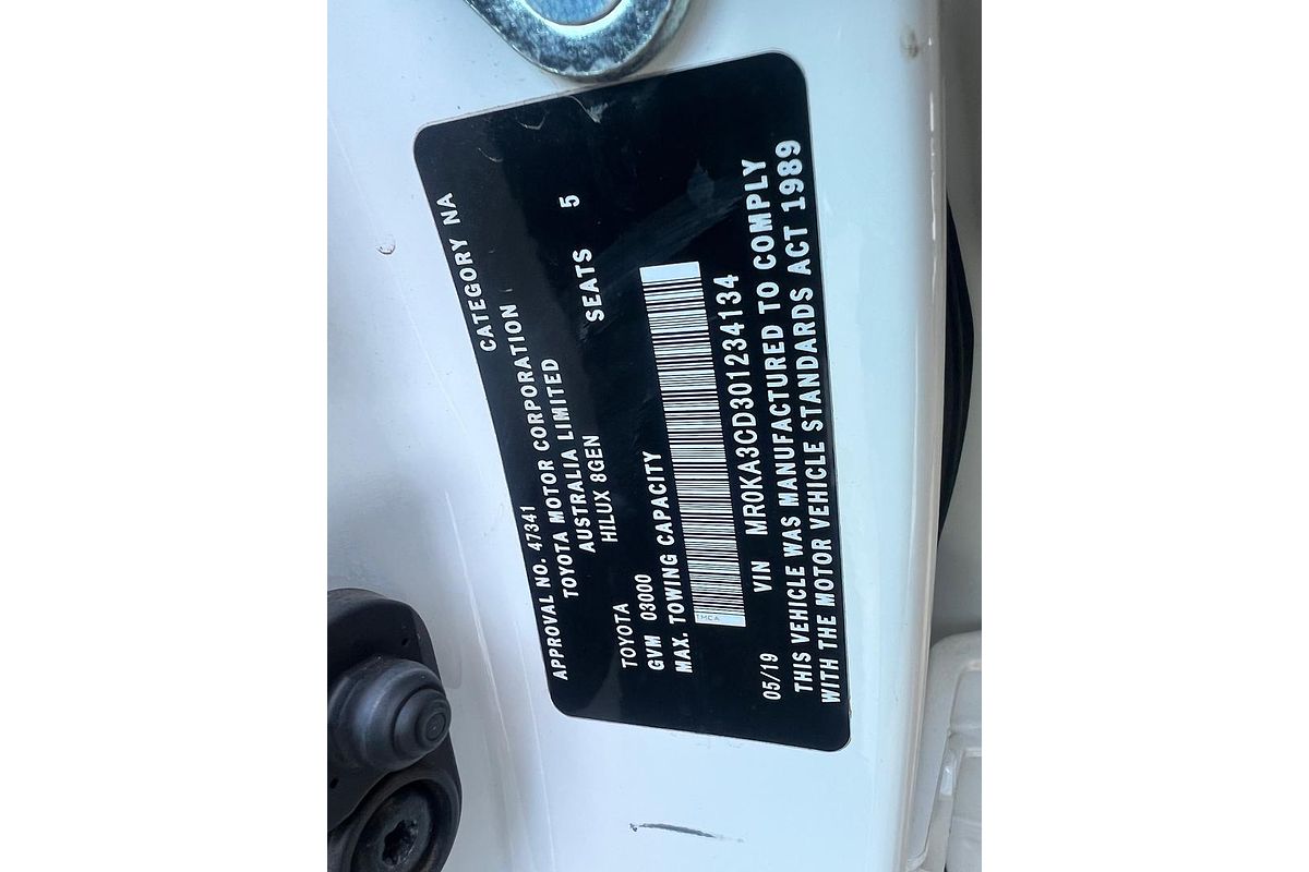 2019 Toyota Hilux SR GUN126R 4X4
