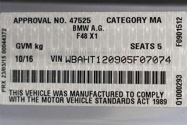 2016 BMW X1 xDrive25i F48