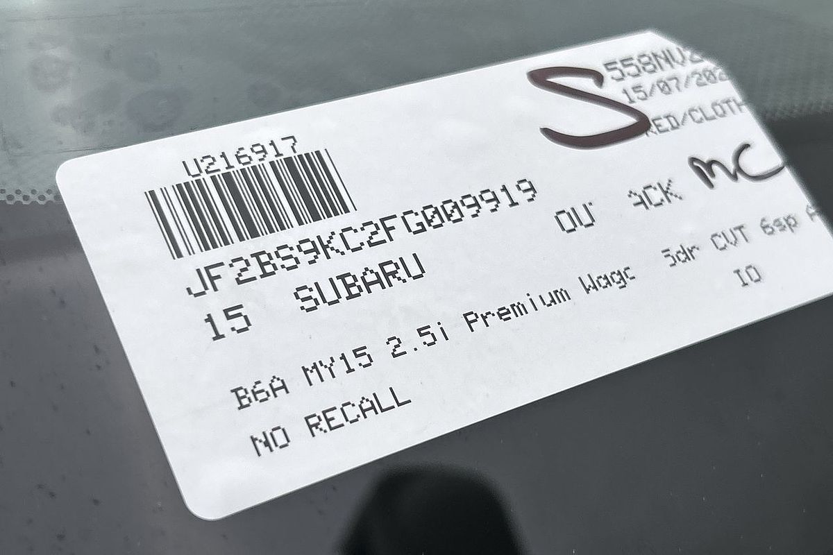 2015 Subaru Outback 2.5i Premium 5GEN