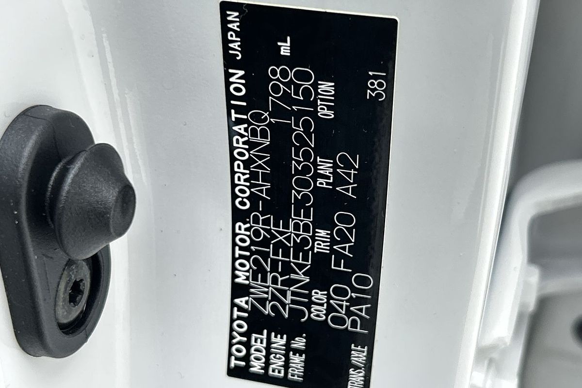 2024 Toyota Corolla Ascent Sport Hybrid ZWE219R