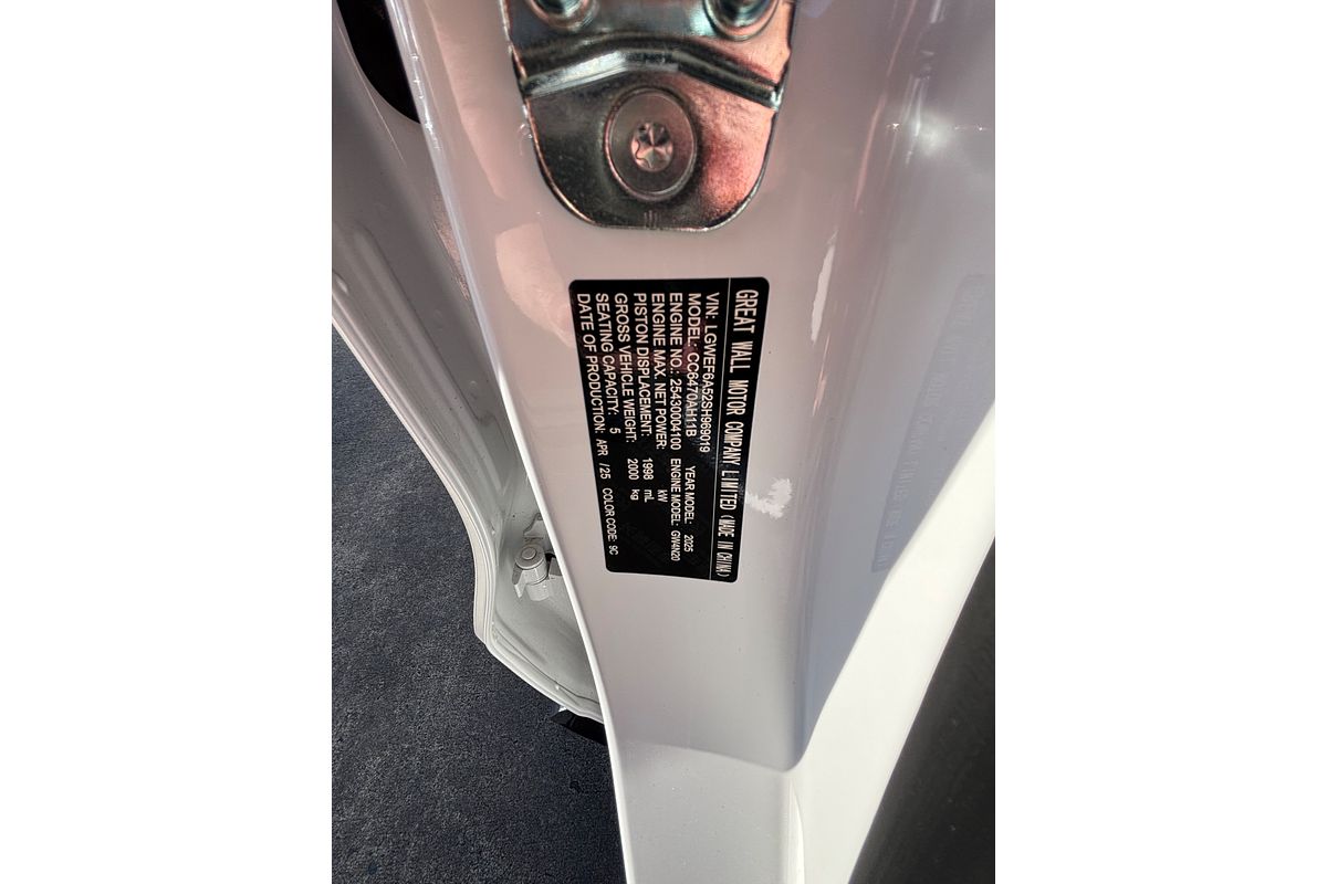 2025 GWM Haval H6 Lux B01