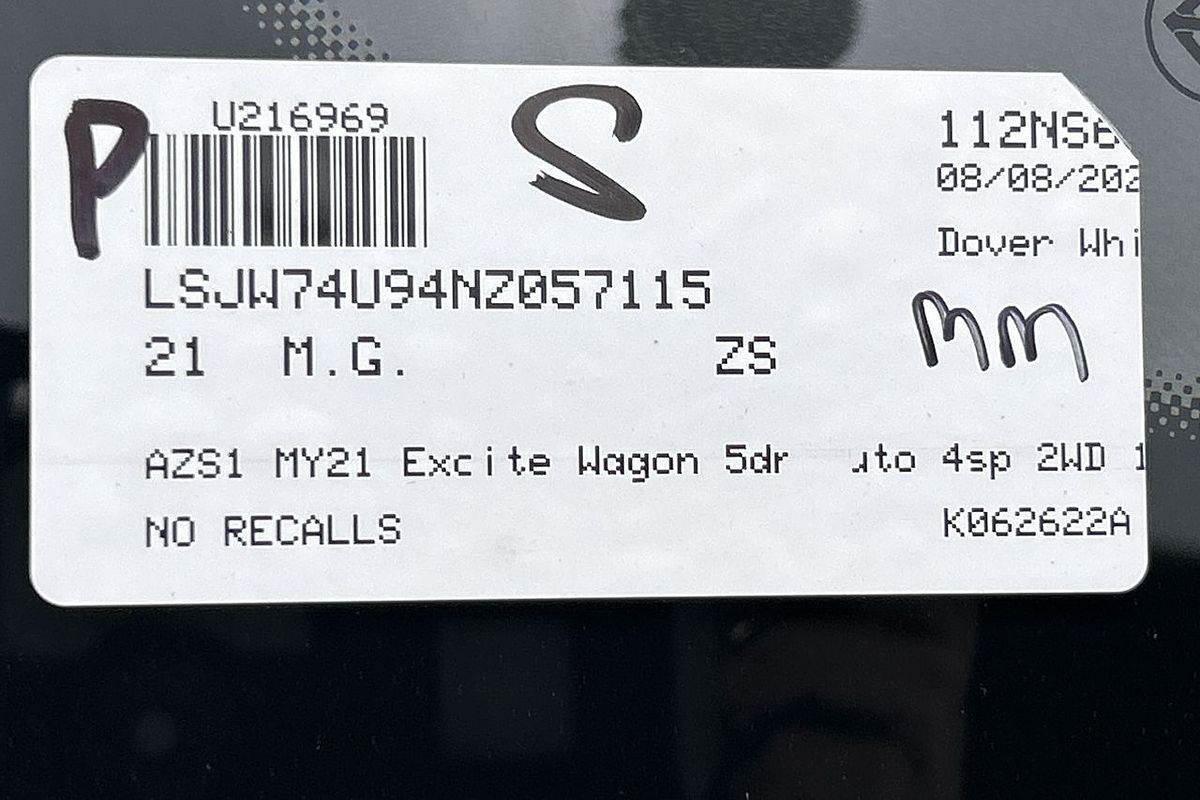 2021 MG ZS Excite AZS1