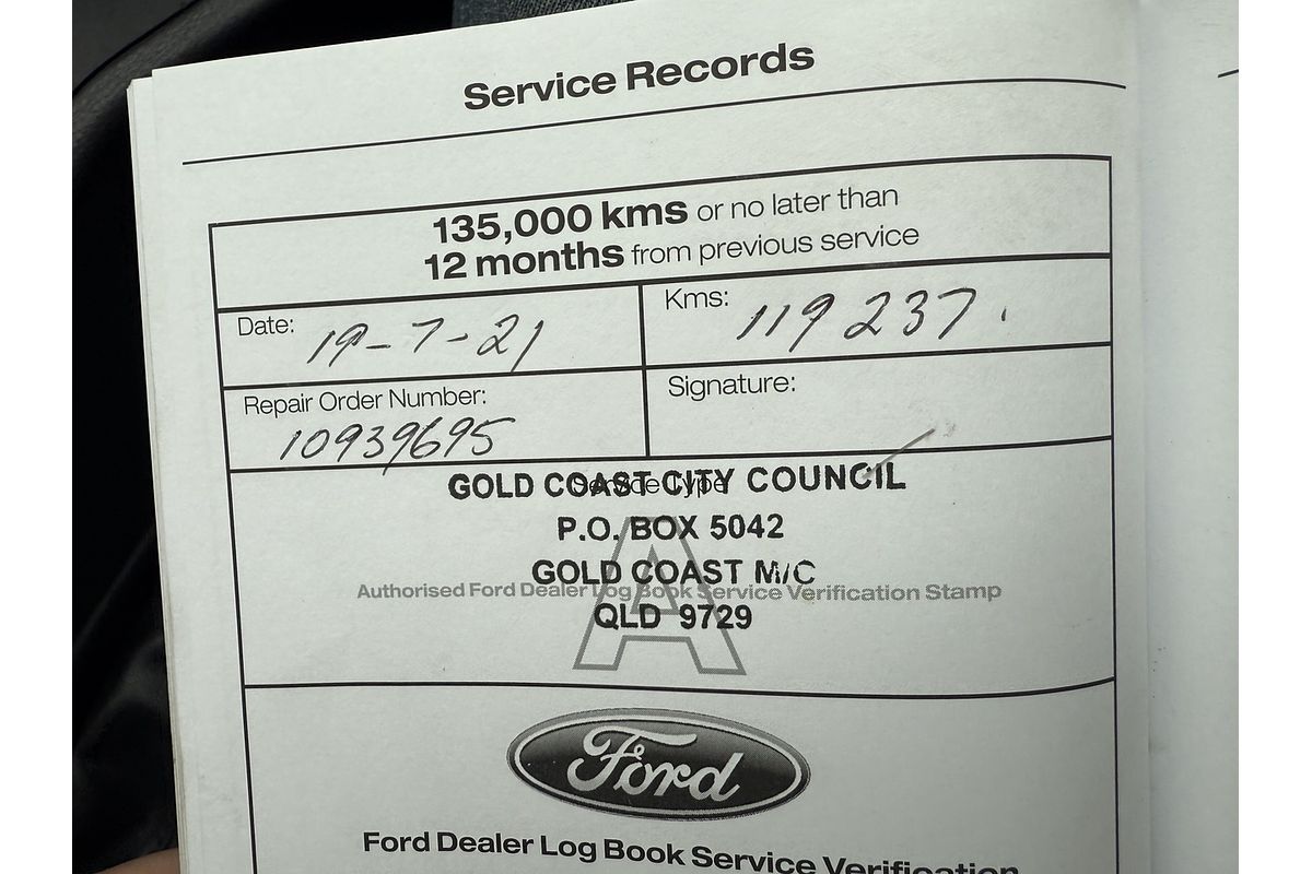 2015 Ford Ranger XL Hi-Rider PX Rear Wheel Drive 2.2L