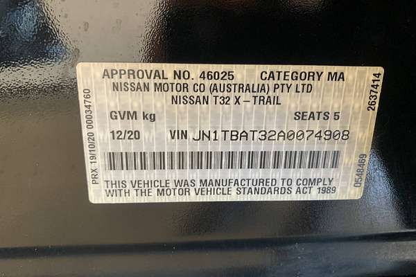 2020 Nissan X-TRAIL ST T32 Series III