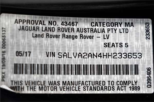 2017 Land Rover Range Rover Evoque TD4 150 SE L538