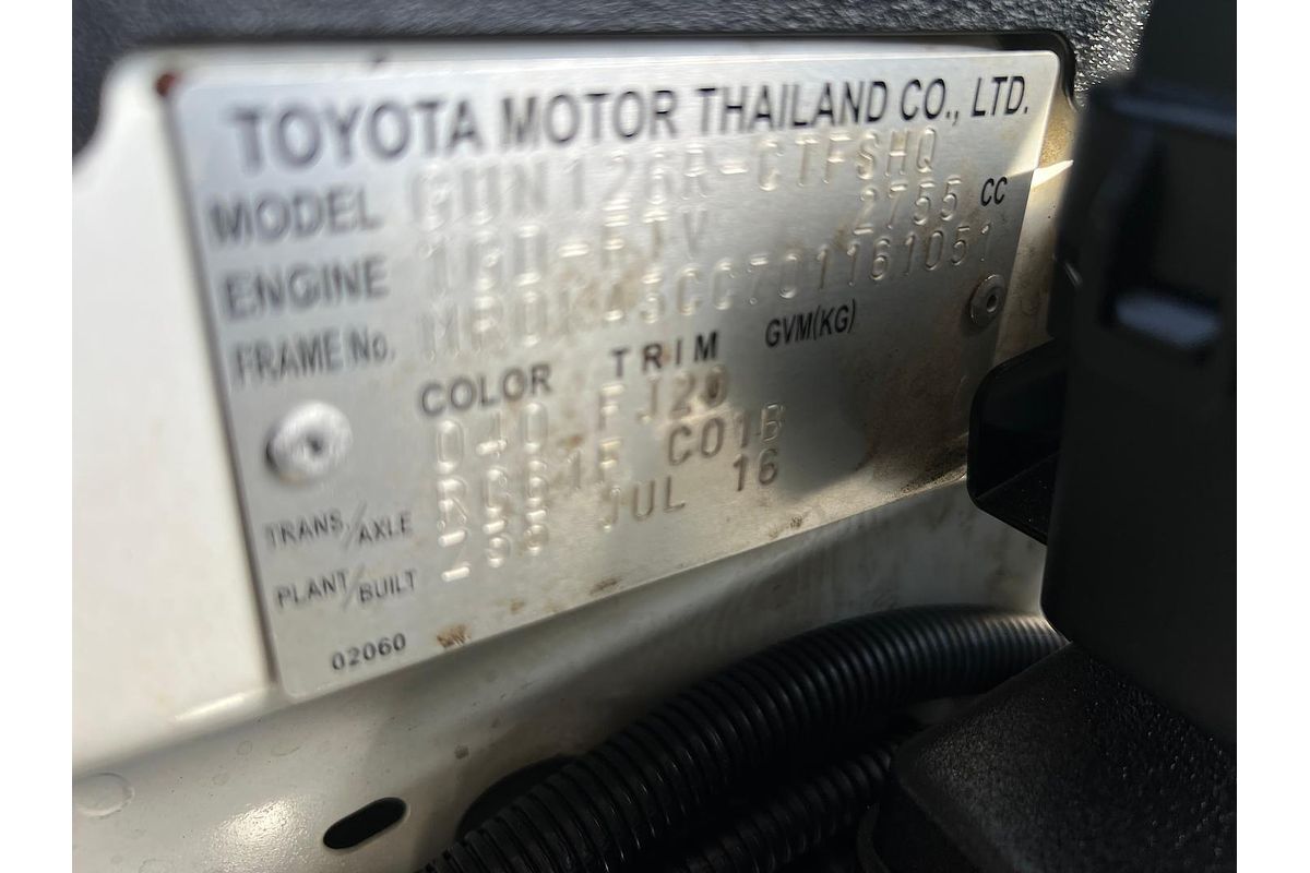 2016 Toyota Hilux SR GUN126R 4X4