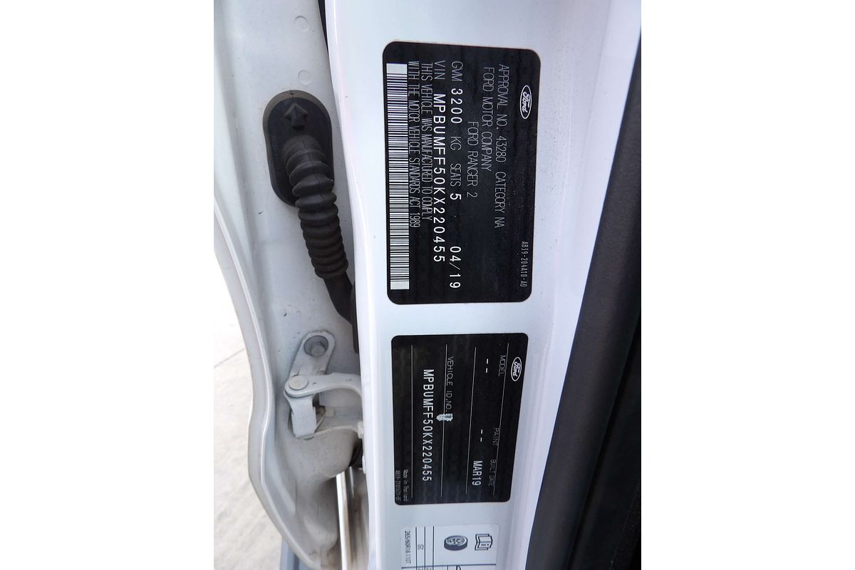 2019 Ford Ranger Wildtrak PX MkIII 4X4 3.2L