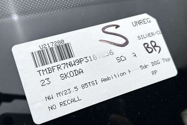 2023 SKODA Scala 85TSI Ambition NW