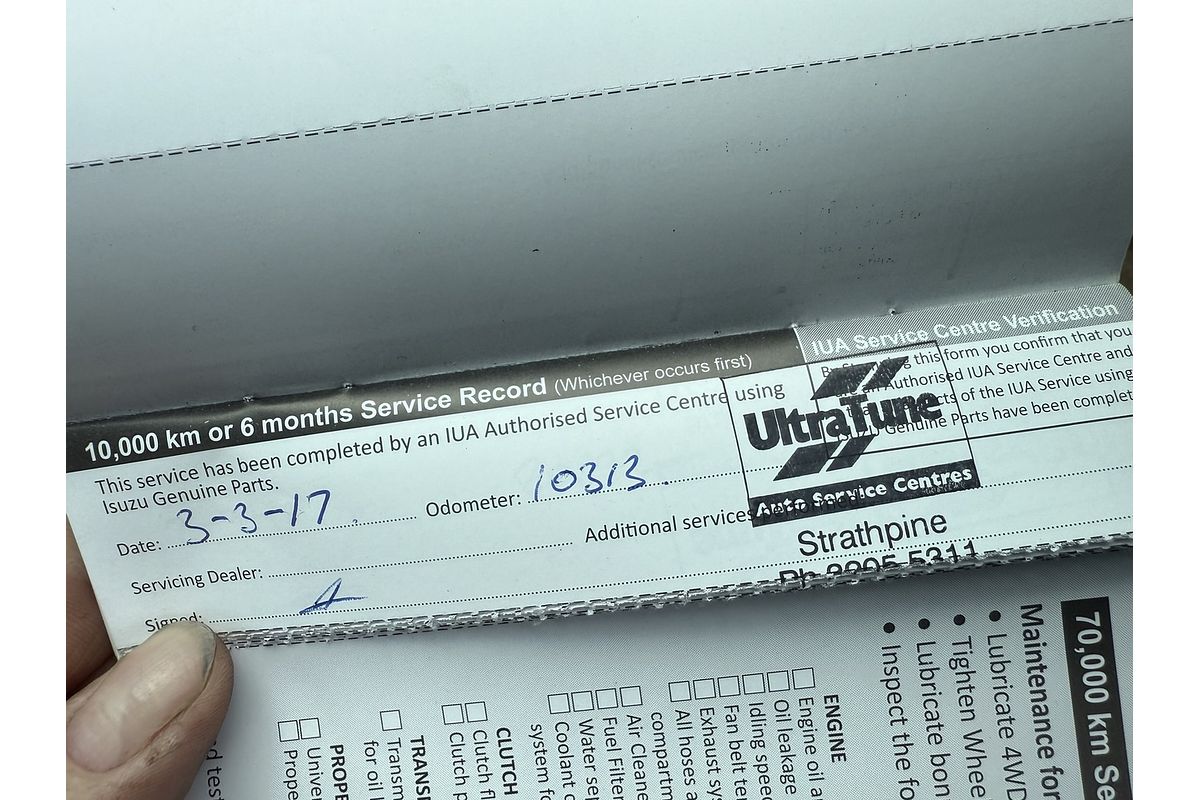 2016 Isuzu D-MAX SX 4X4