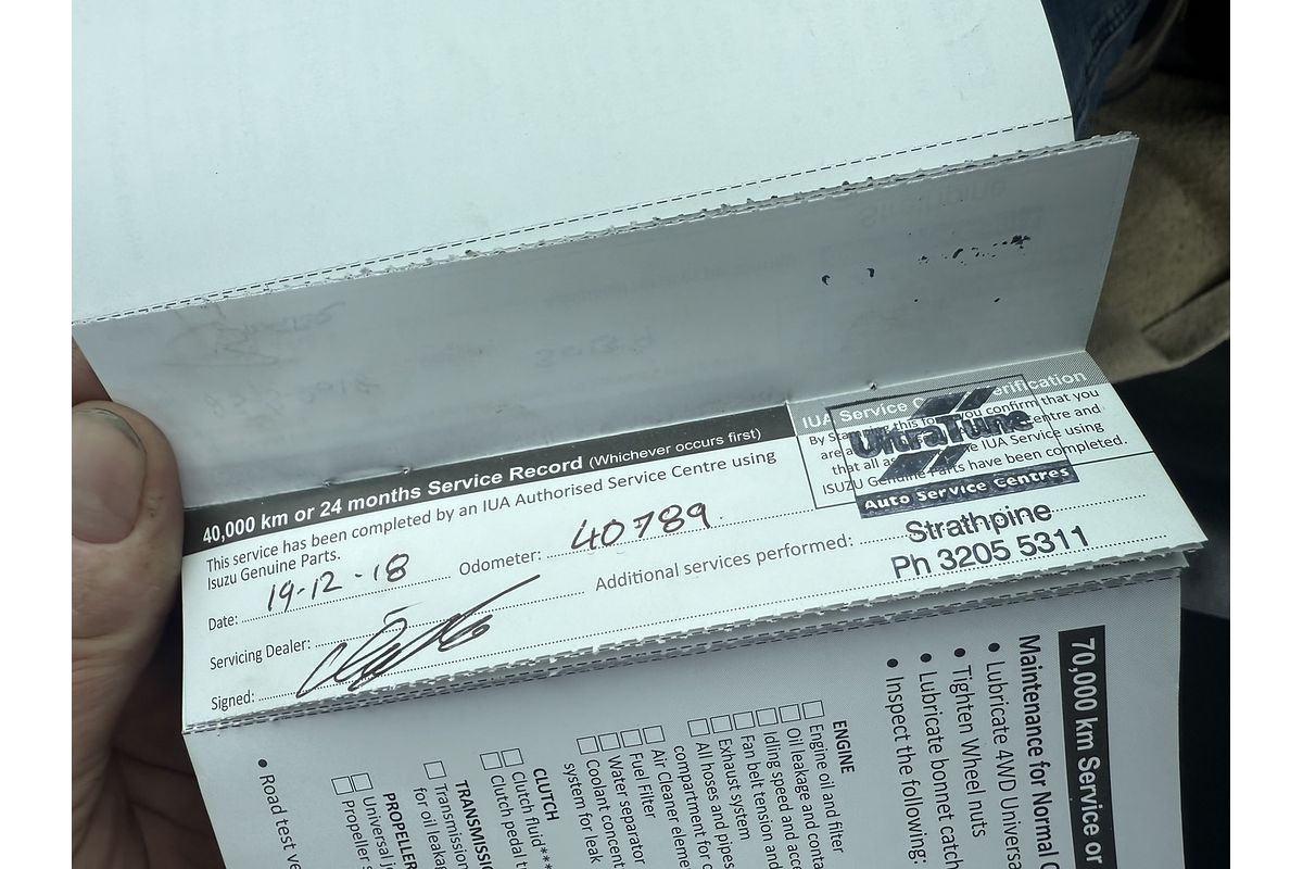 2016 Isuzu D-MAX SX 4X4