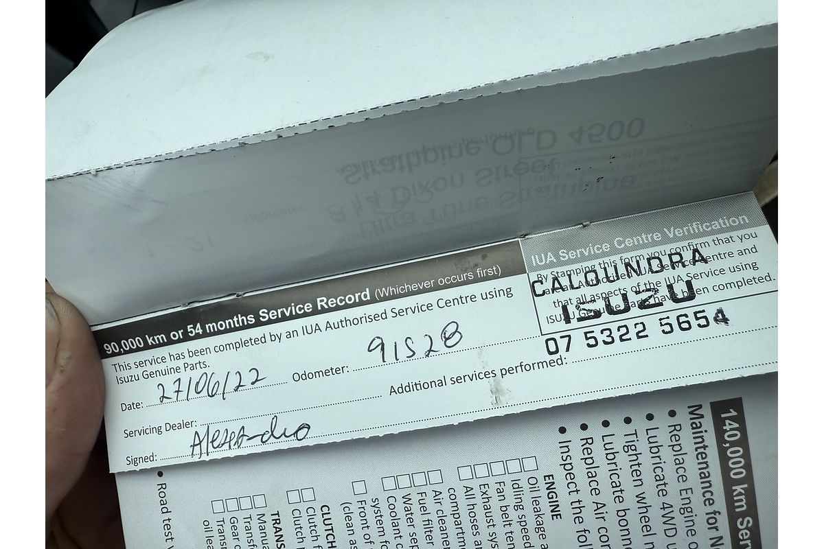 2016 Isuzu D-MAX SX 4X4