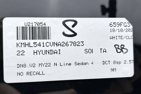 2022 Hyundai Sonata N Line DN8.V2