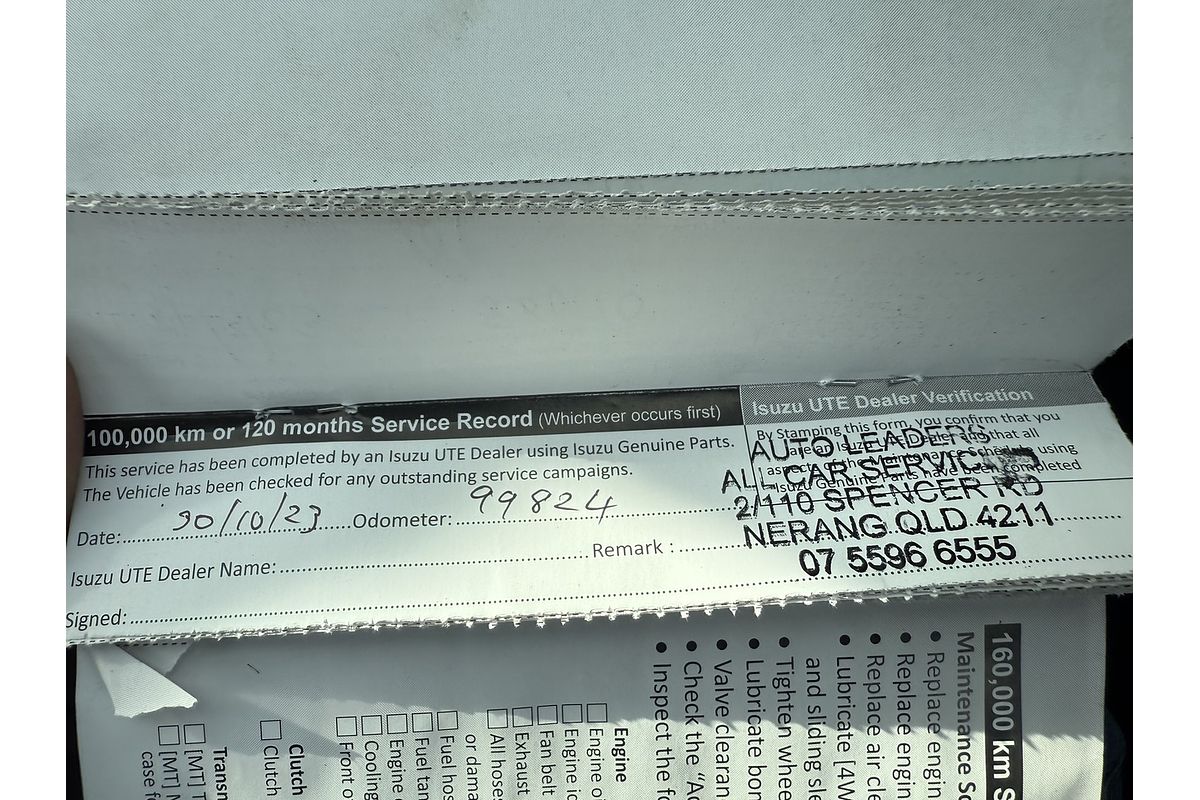 2018 Isuzu D-MAX SX 4X4