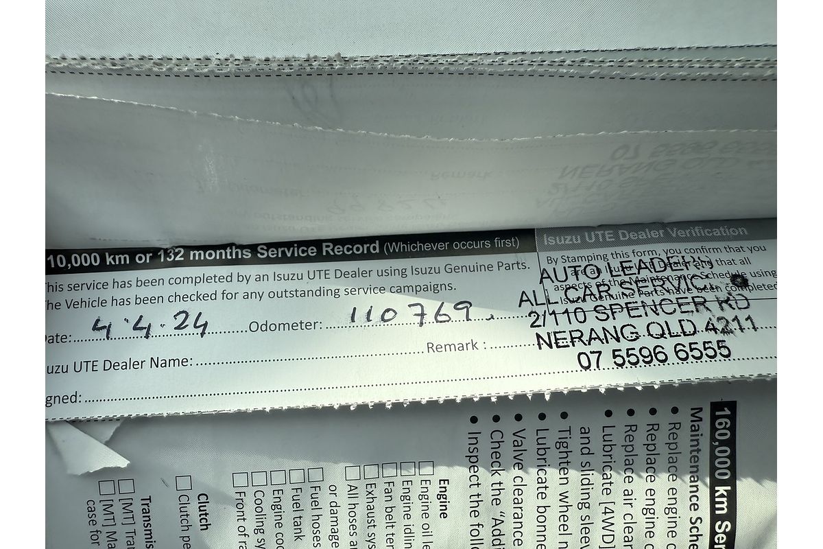 2018 Isuzu D-MAX SX 4X4