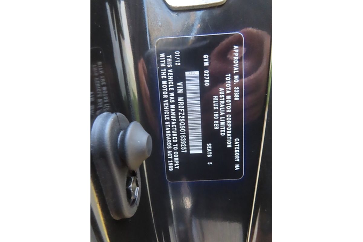 2011 Toyota Hilux SR5 KUN26R 4X4
