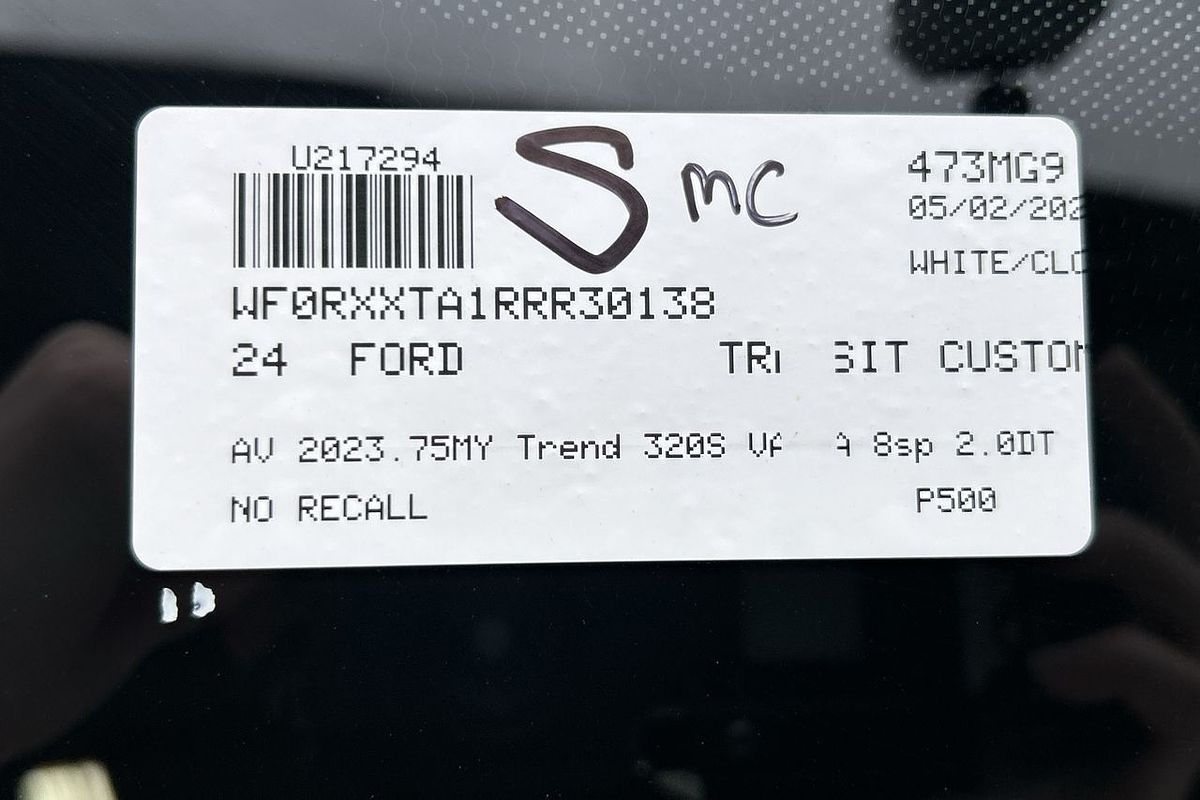 2024 Ford Transit Custom Trend 320S AV SWB