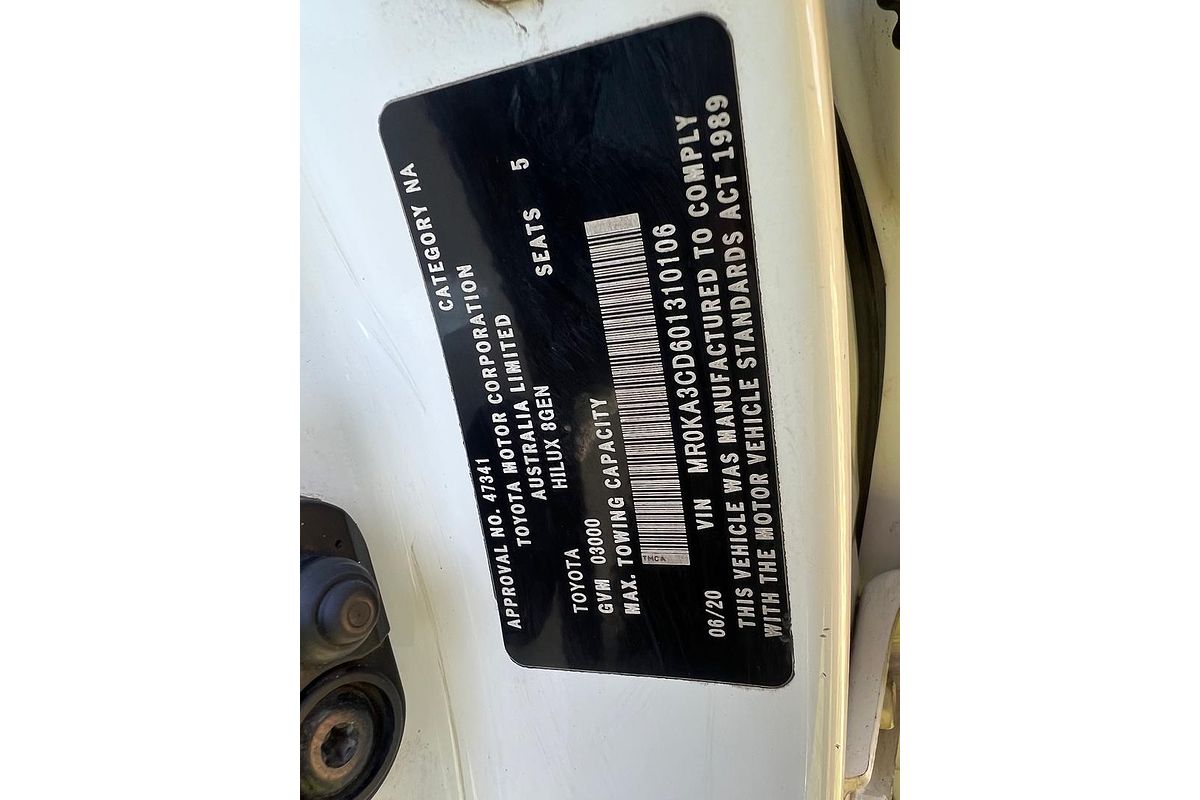 2020 Toyota Hilux SR GUN126R 4X4