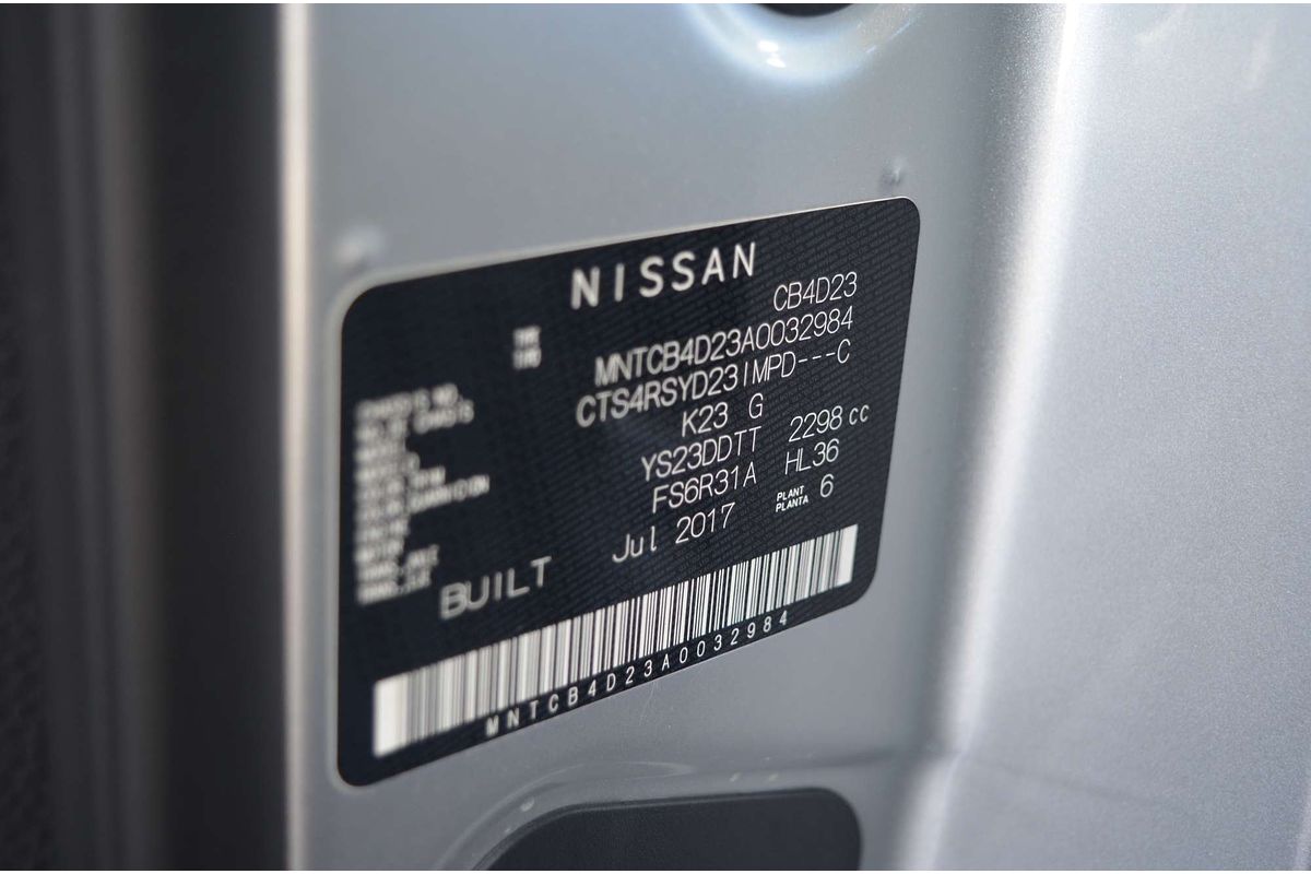 2017 Nissan Navara SL D23 Series 2 4X4
