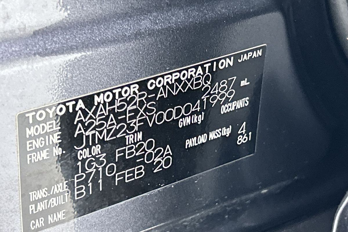 2020 Toyota RAV4 GX AXAH52R