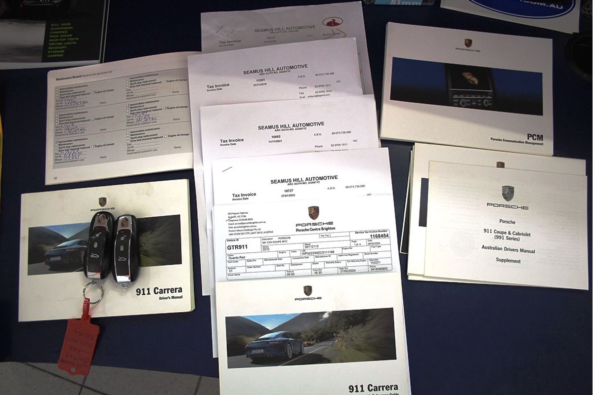 911 997 MY12 CARRERA S 3.8L 6Cyl MULTI POINT F/INJ 7 SP AUTO DUAL CLUTCH 2D COUPE