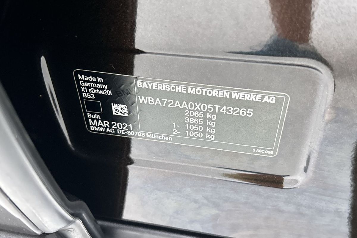 2021 BMW X1 sDrive20i F48 LCI