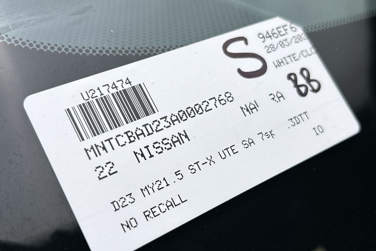 2022 Nissan Navara ST-X D23 Rear Wheel Drive