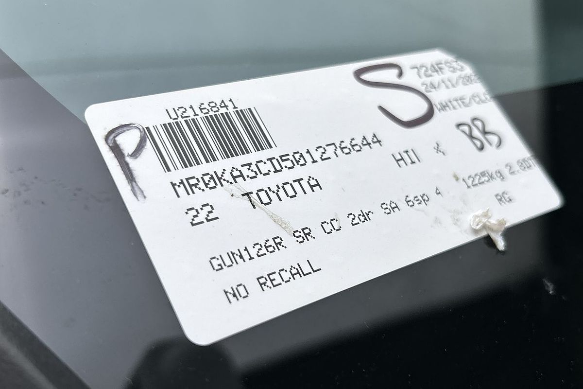 2022 Toyota Hilux SR GUN126R 4X4