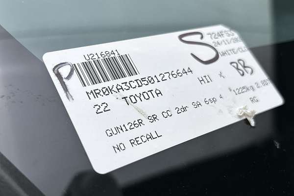 2022 Toyota Hilux SR GUN126R 4X4