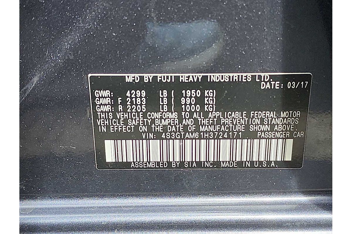 2017 Subaru Impreza Sport