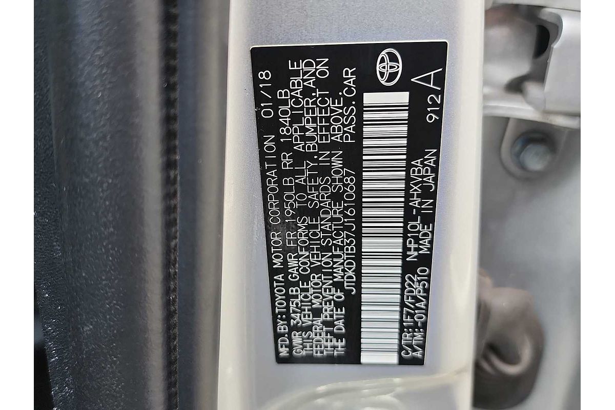 2018 Toyota Prius C One