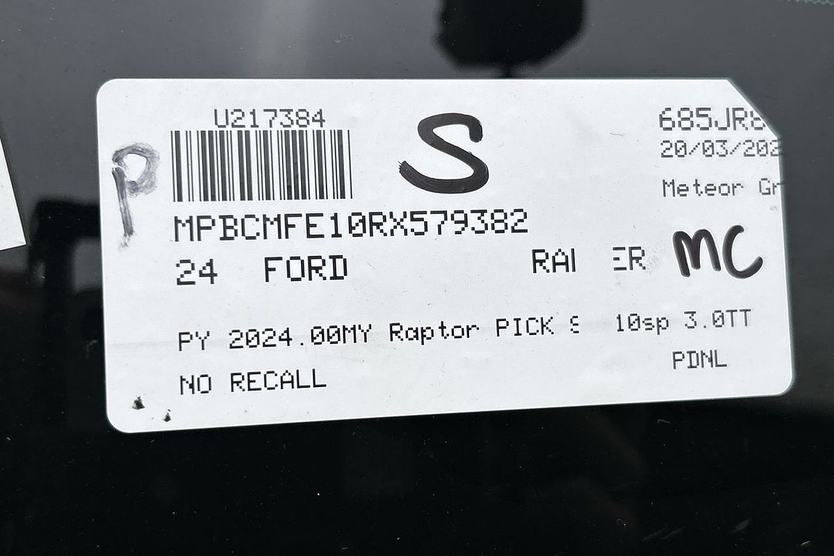 2024 Ford Ranger Raptor 4X4 3.0L