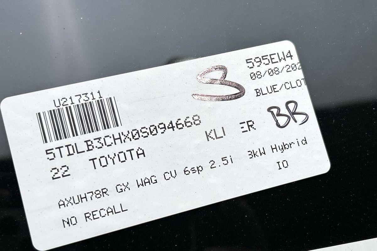 2022 Toyota Kluger GX AXUH78R