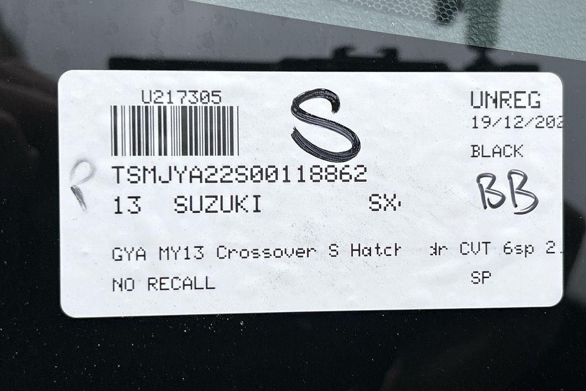 2013 Suzuki SX4 Crossover S GYA