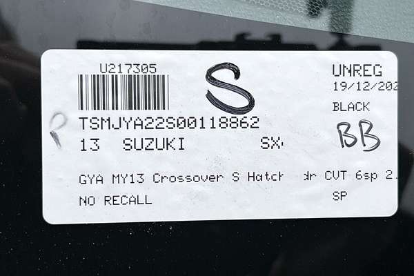 2013 Suzuki SX4 Crossover S GYA
