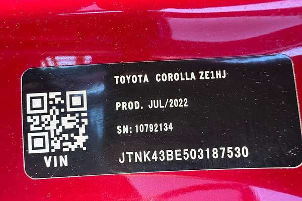 2022 Toyota Corolla Ascent Sport MZEA12R