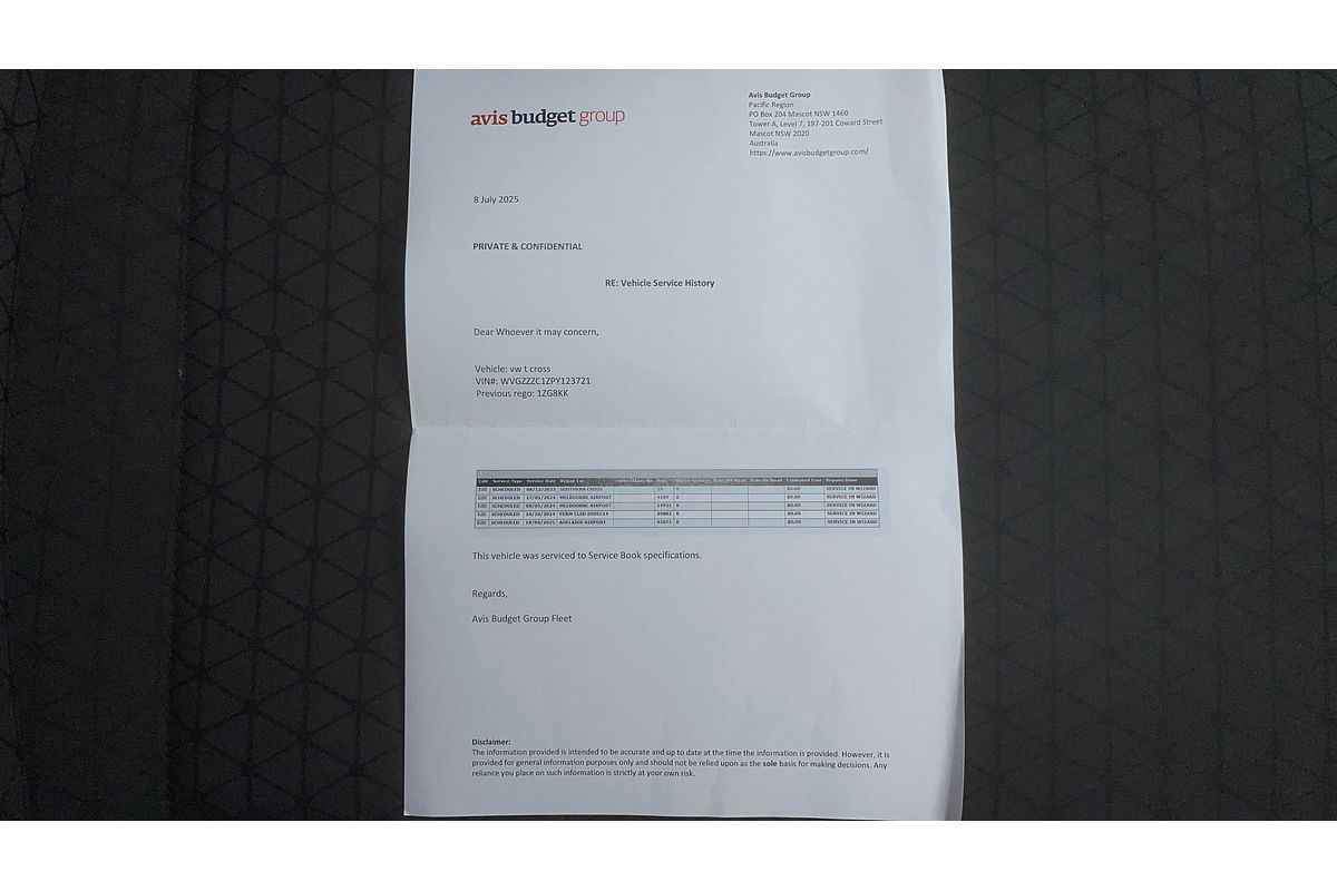 2023 Volkswagen T-Cross 85TSI Life C11