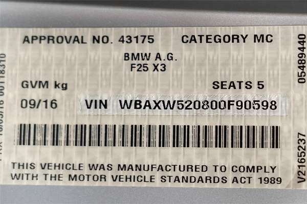 2016 BMW X4 xDrive35i F26