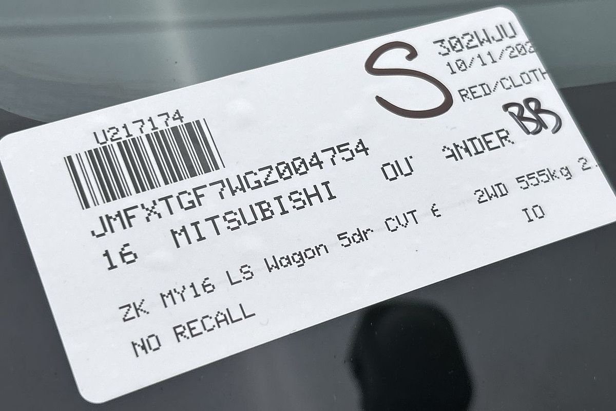 2016 Mitsubishi Outlander LS ZK