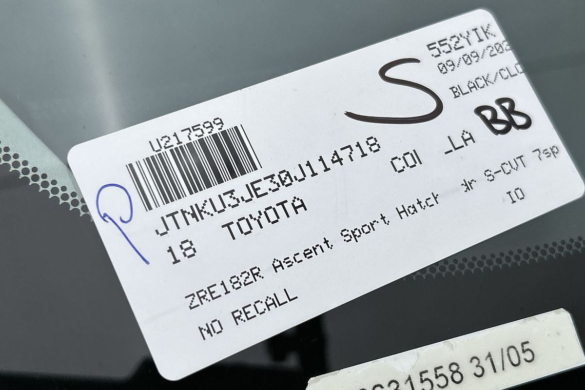 2018 Toyota Corolla Ascent Sport ZRE182R