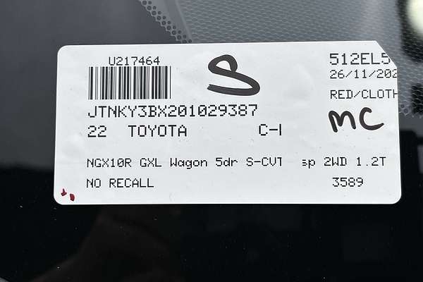 2022 Toyota C-HR GXL NGX10R