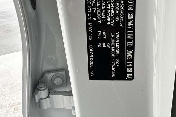 2025 GWM Haval Jolion Lux A01