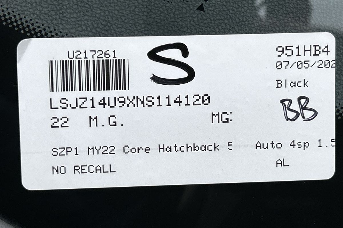 2022 MG MG3 Core
