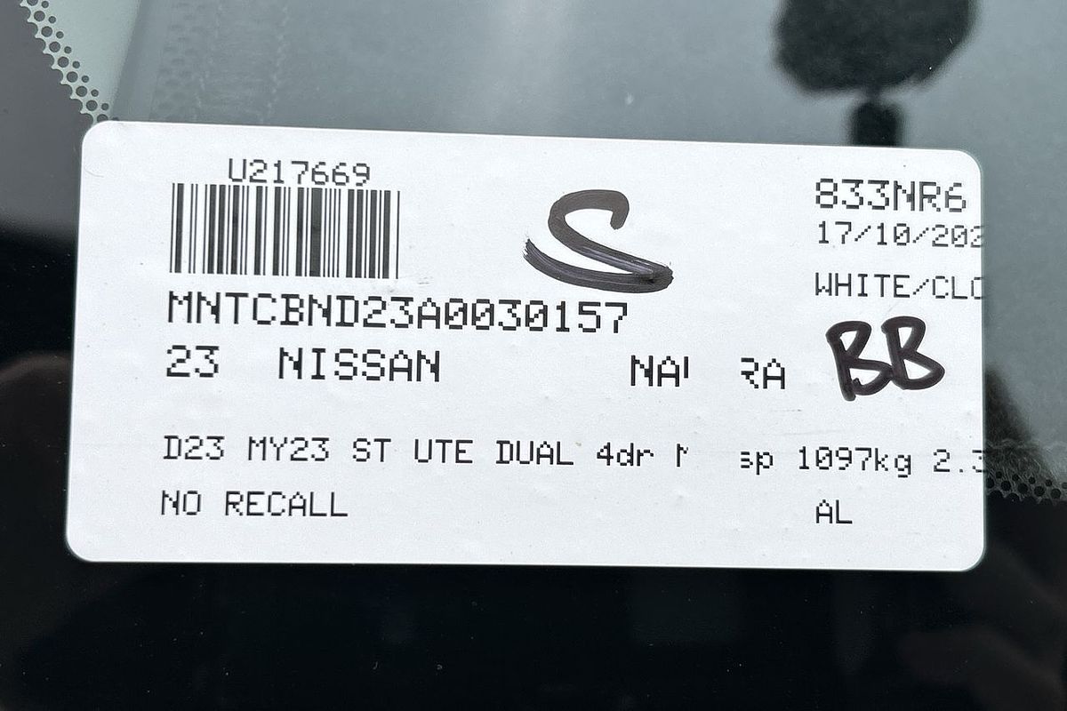 2023 Nissan Navara ST D23 4X4